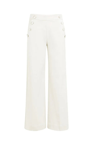 Off White High Waist Trousers