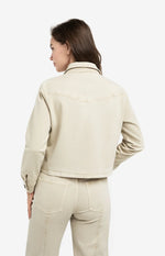 Load image into Gallery viewer, Beige Denim Jacket

