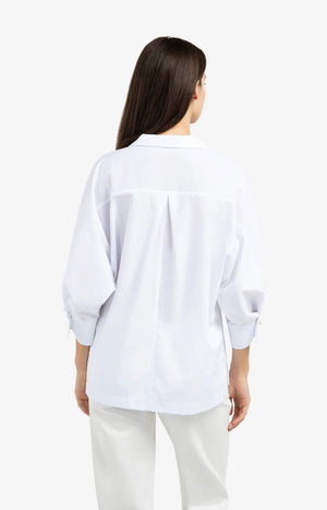 White Pearl Button Shirt
