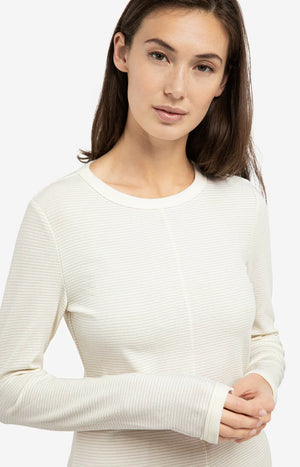 Beige Striped Top