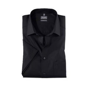 Black Short Sleeve Comfort Fit Shirt