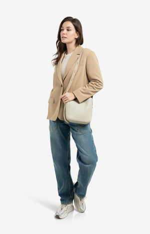Beige Leather Bag