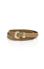 Load image into Gallery viewer, Khaki Moon Buckle Belt
