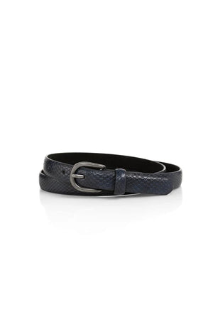 Navy Snake Effect Belt