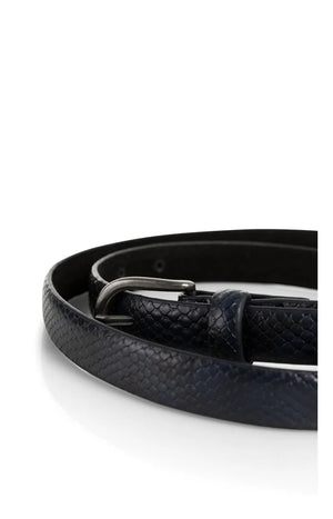 Navy Snake Effect Belt