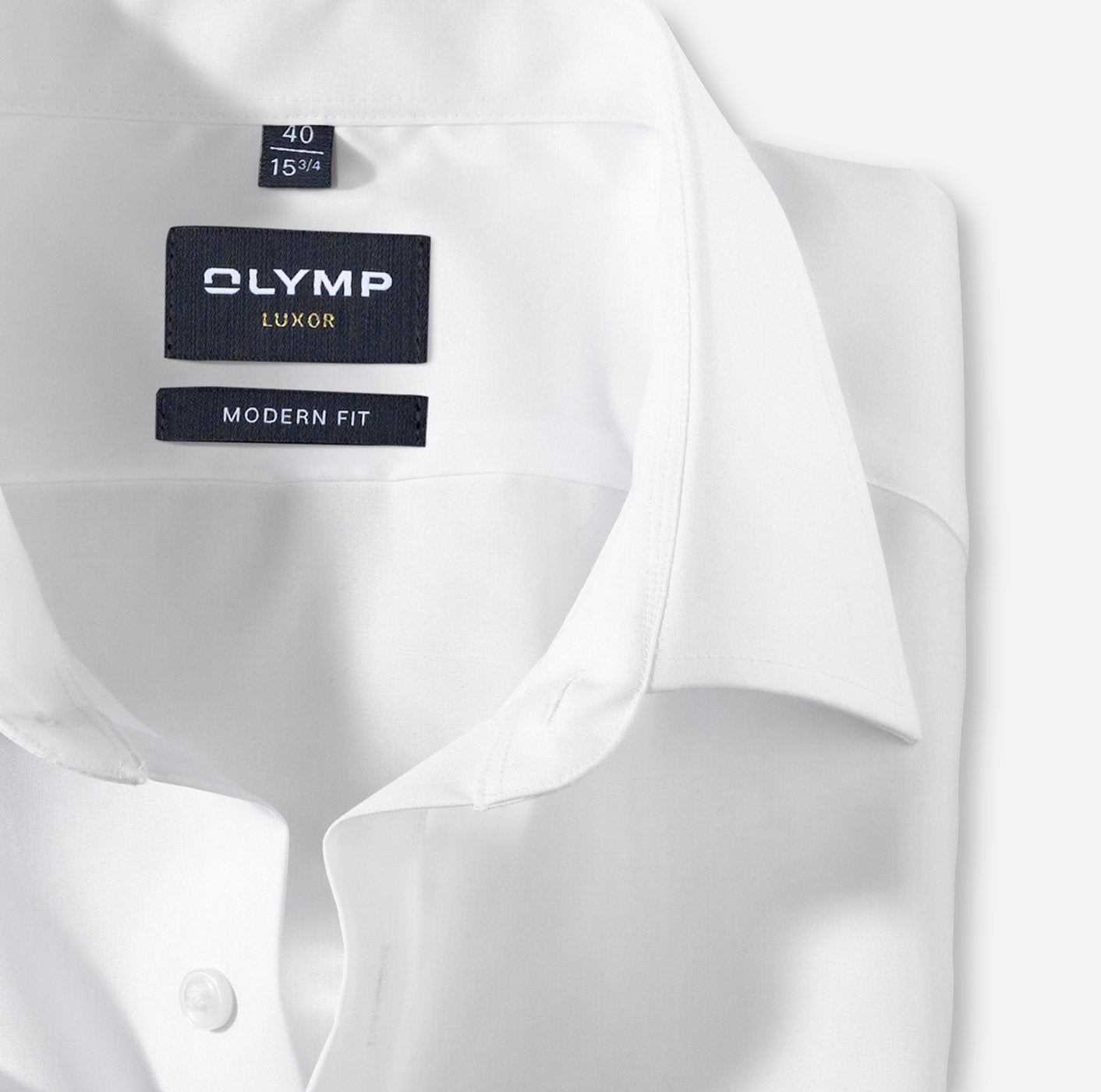 Olymp Luxor Modern Fit Short Sleeve White Business Shirt