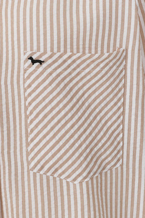 Brown Seersucker Shirt