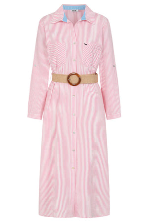 Pink Seersucker Dress