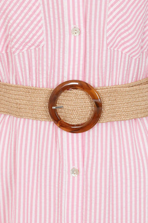 Pink Seersucker Dress