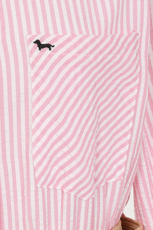 Pink Seersucker Dress