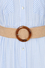 Load image into Gallery viewer, Blue Seersucker Dress
