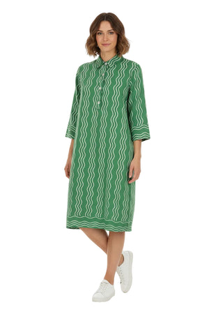 Green Beth Wavy Dress
