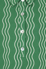 Load image into Gallery viewer, Green Beth Wavy Dress
