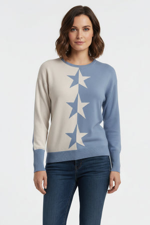 Blue White Madison Pullover