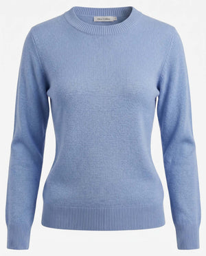 Blue Crew Neck Pullover