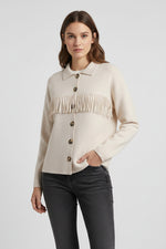 Load image into Gallery viewer, White Beyonce Cardigan
