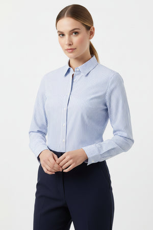 Blue Striped Kim Shirt