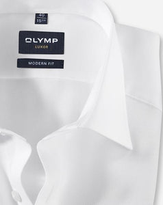 Olymp Modern Fit Textured White Shirt
