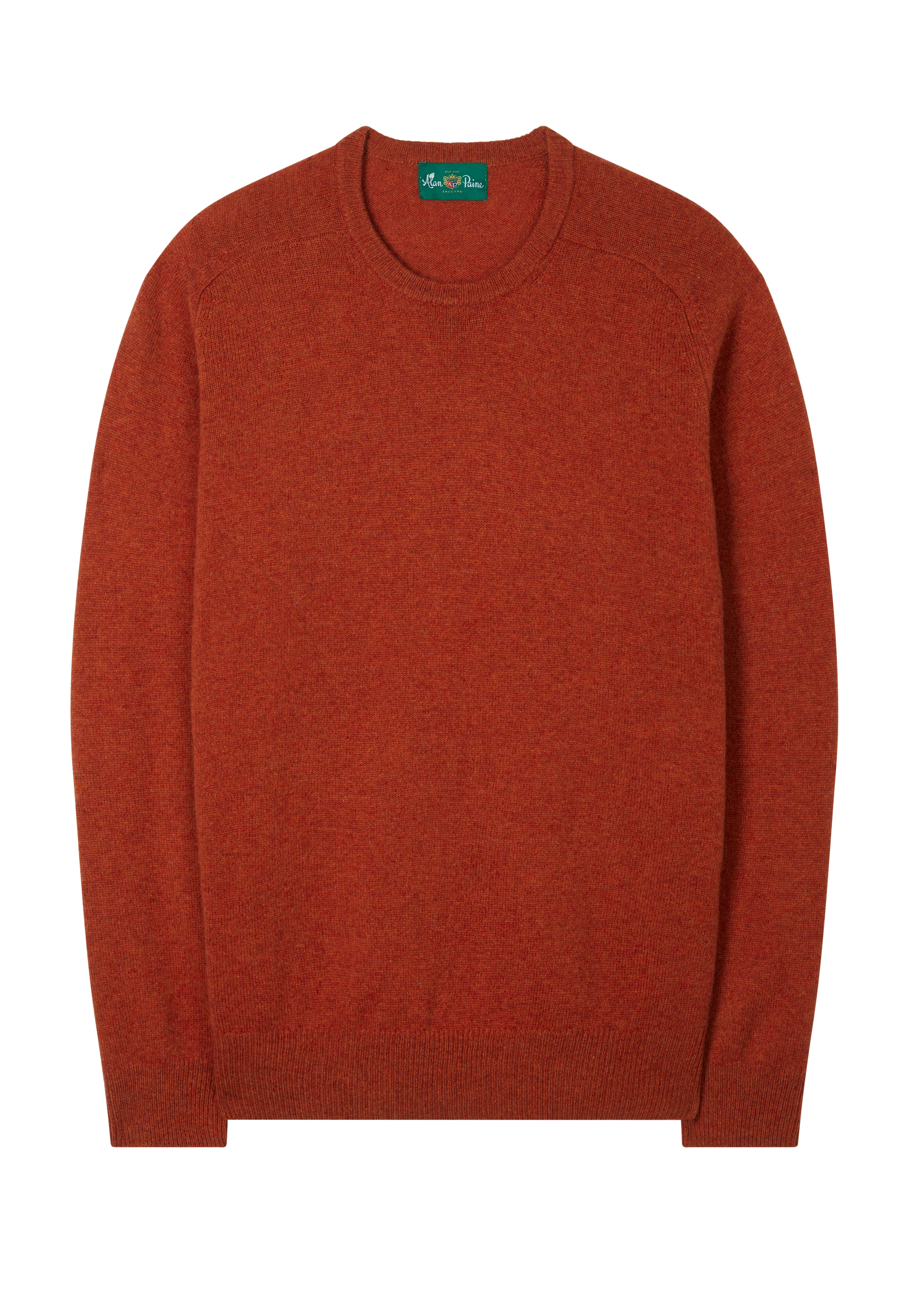 Orange Lambswool Crew Neck