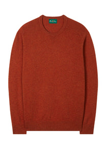 Orange Lambswool Crew Neck