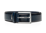 Load image into Gallery viewer, Navy London Leather Belt
