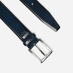 Load image into Gallery viewer, Navy London Leather Belt
