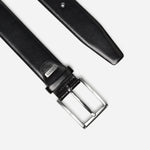 Load image into Gallery viewer, Black London Leather Belt
