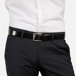 Load image into Gallery viewer, Black London Leather Belt
