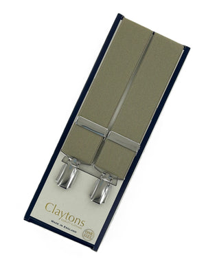 Classic Clip On Braces Beige