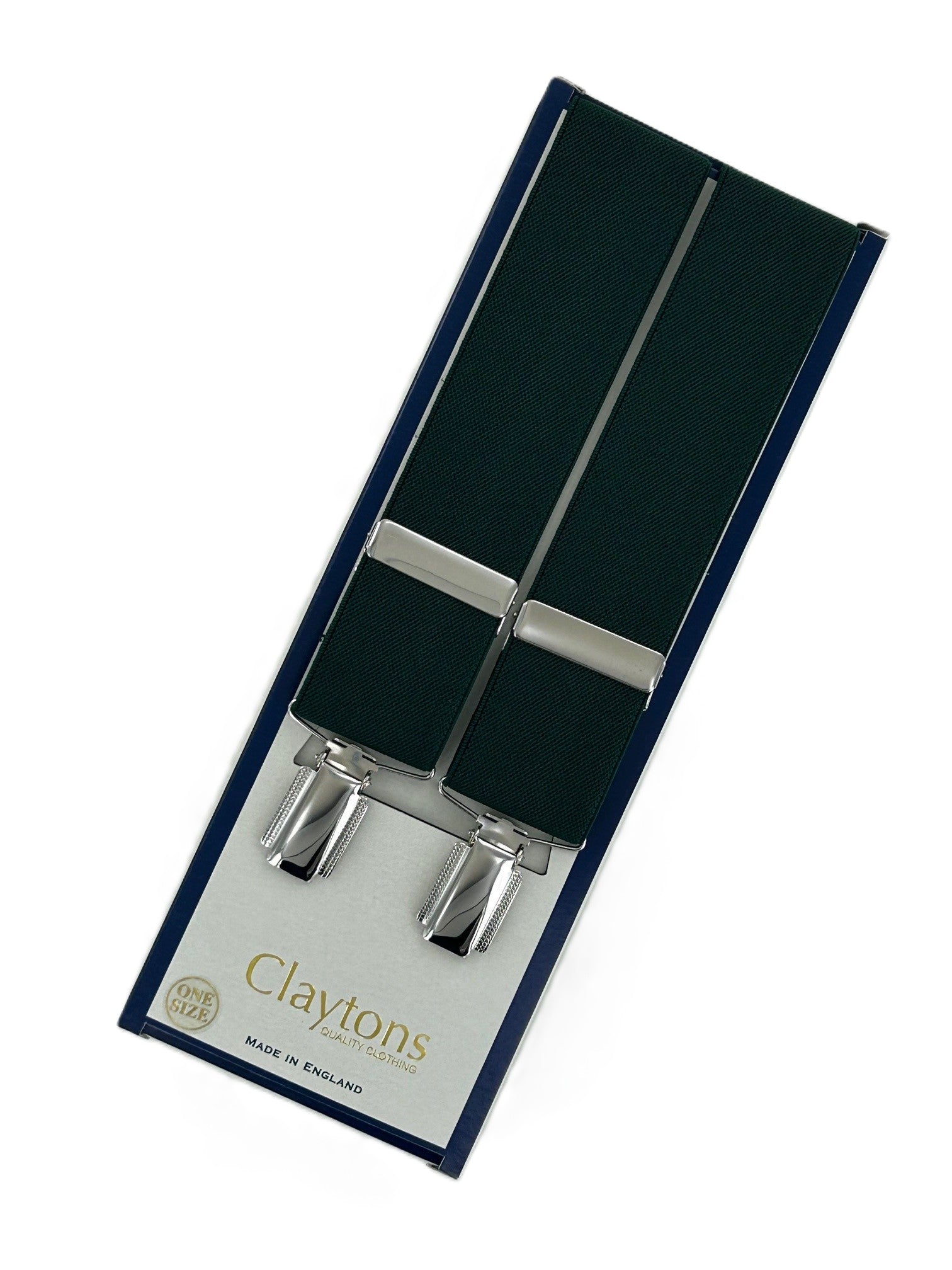 Classic Clip On Braces Green