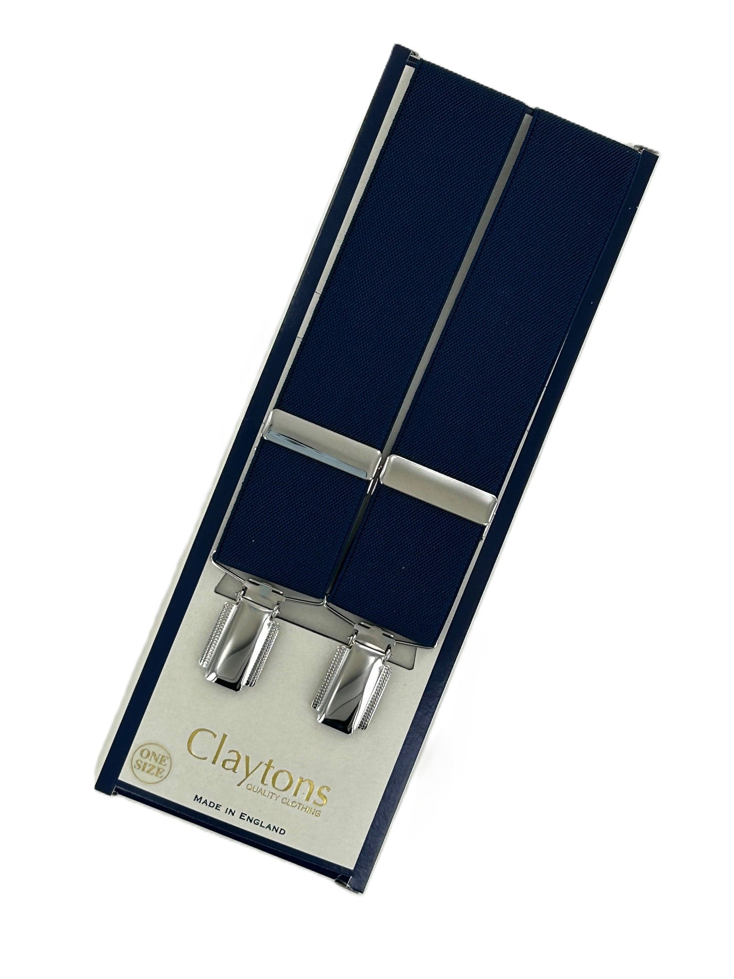 Classic Clip On Braces Navy