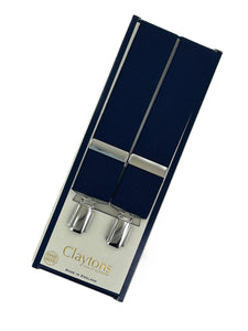 Classic Clip On Braces Navy