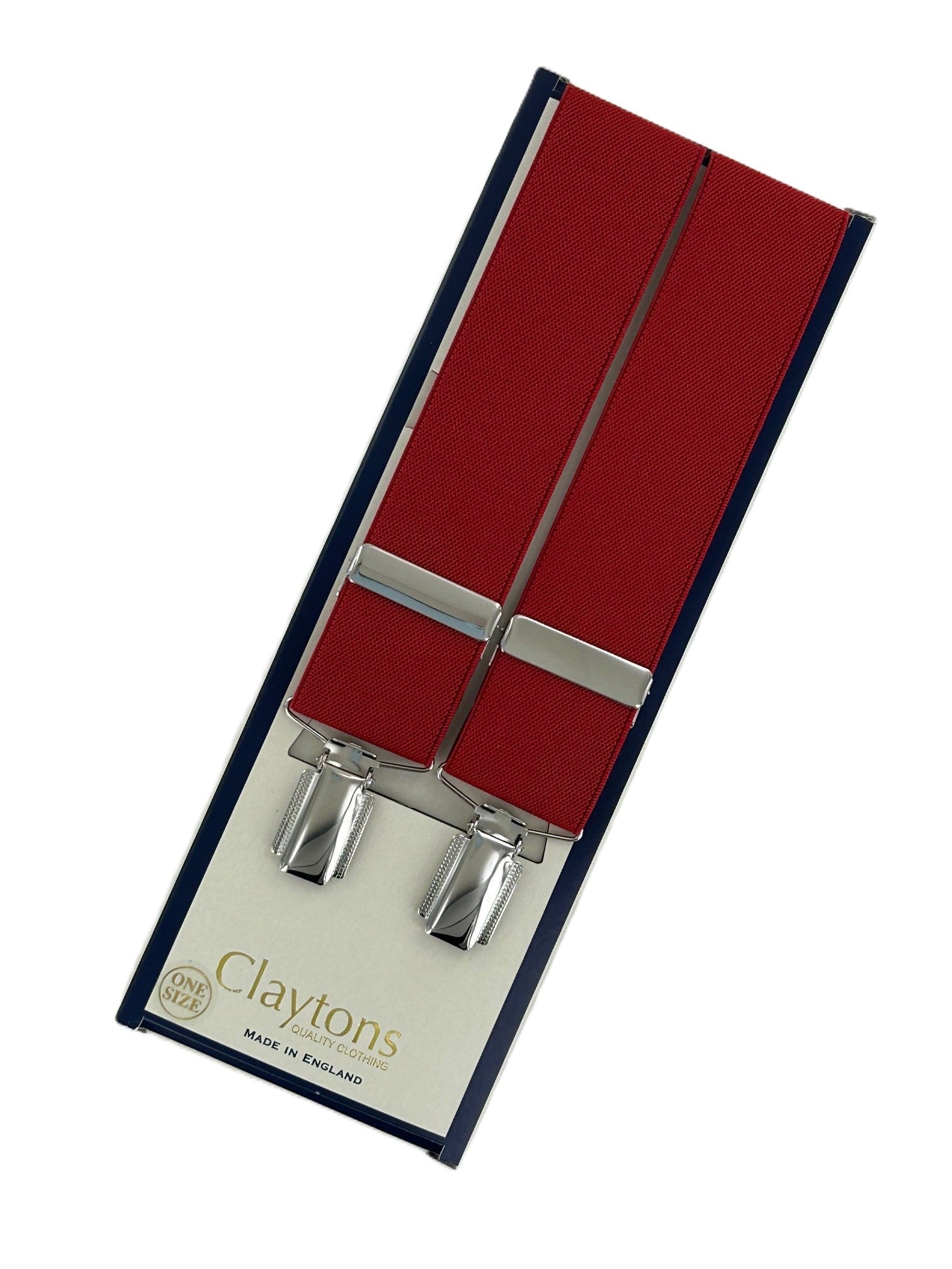 Classic Clip On Braces Red