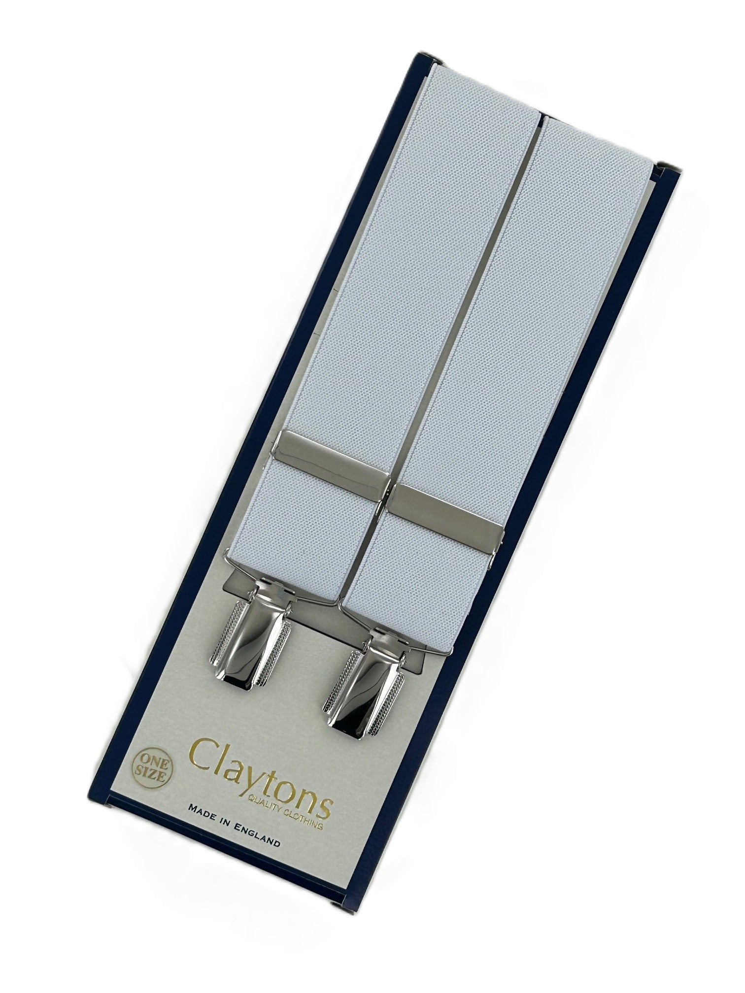 Classic Clip On Braces White