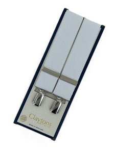 Classic Clip On Braces White