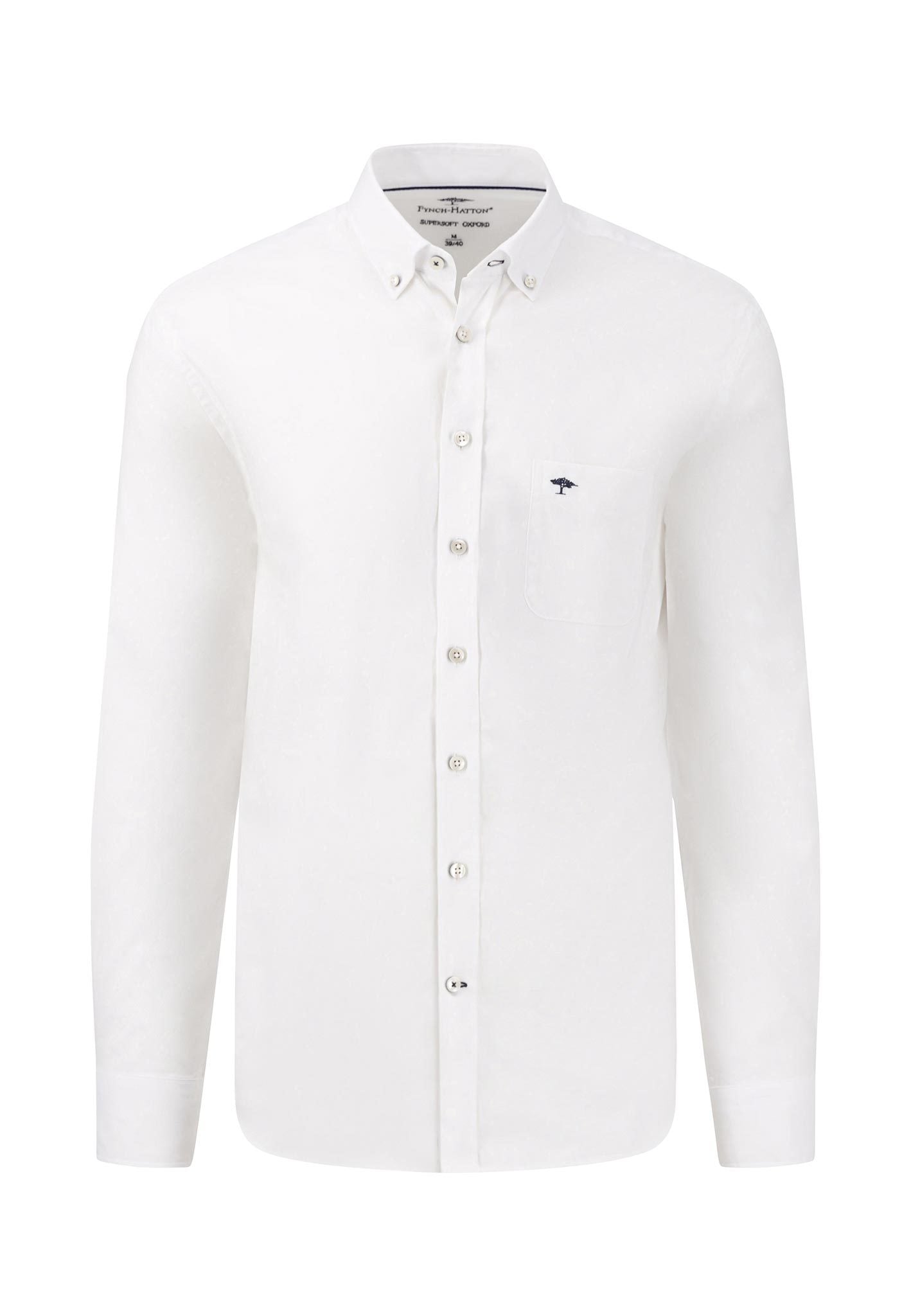 Fynch Hatton Button Down Oxford Shirt White