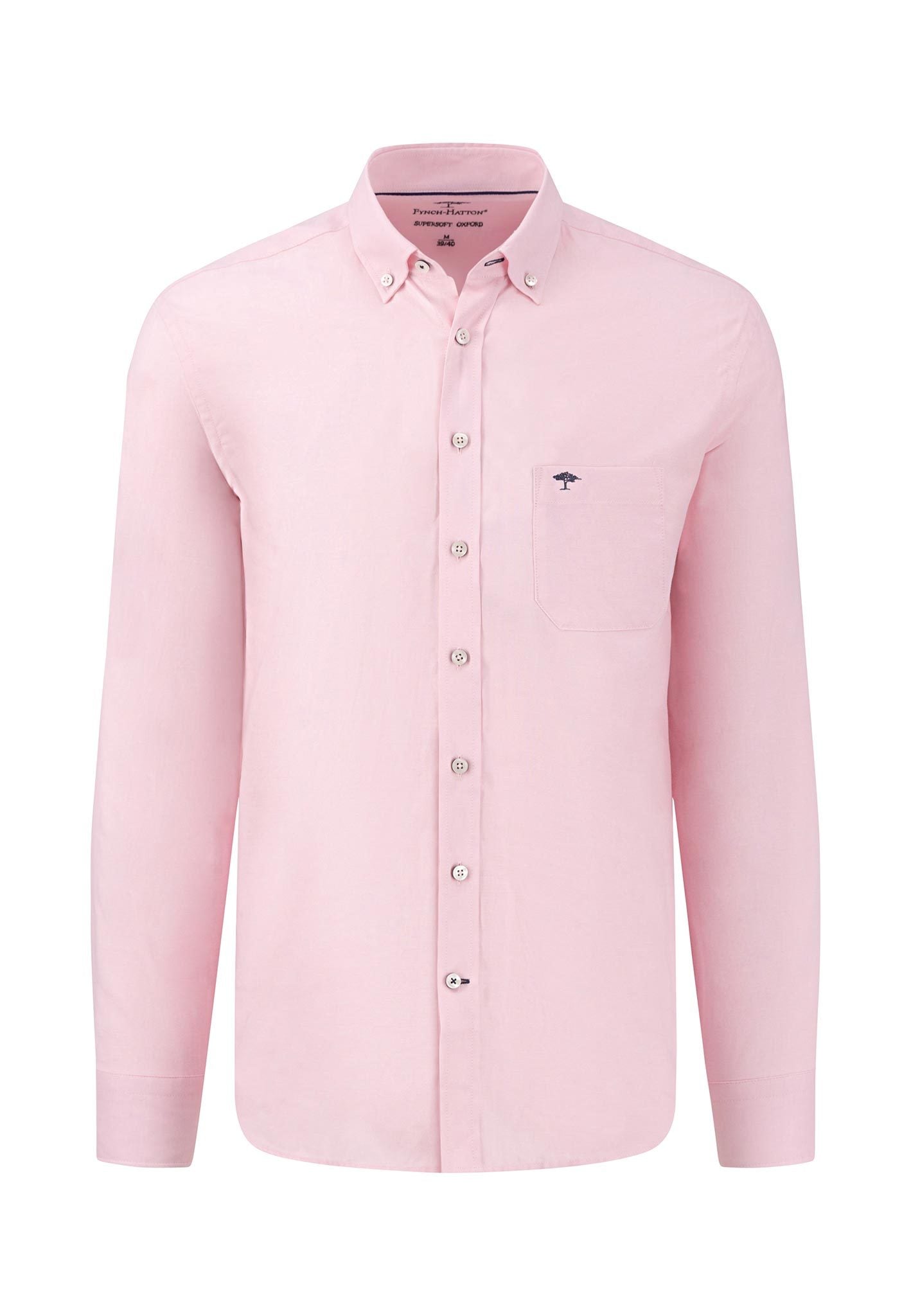 Fynch Hatton Button Down Oxford Shirt Pink