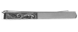 Half Engraved Tie Slide