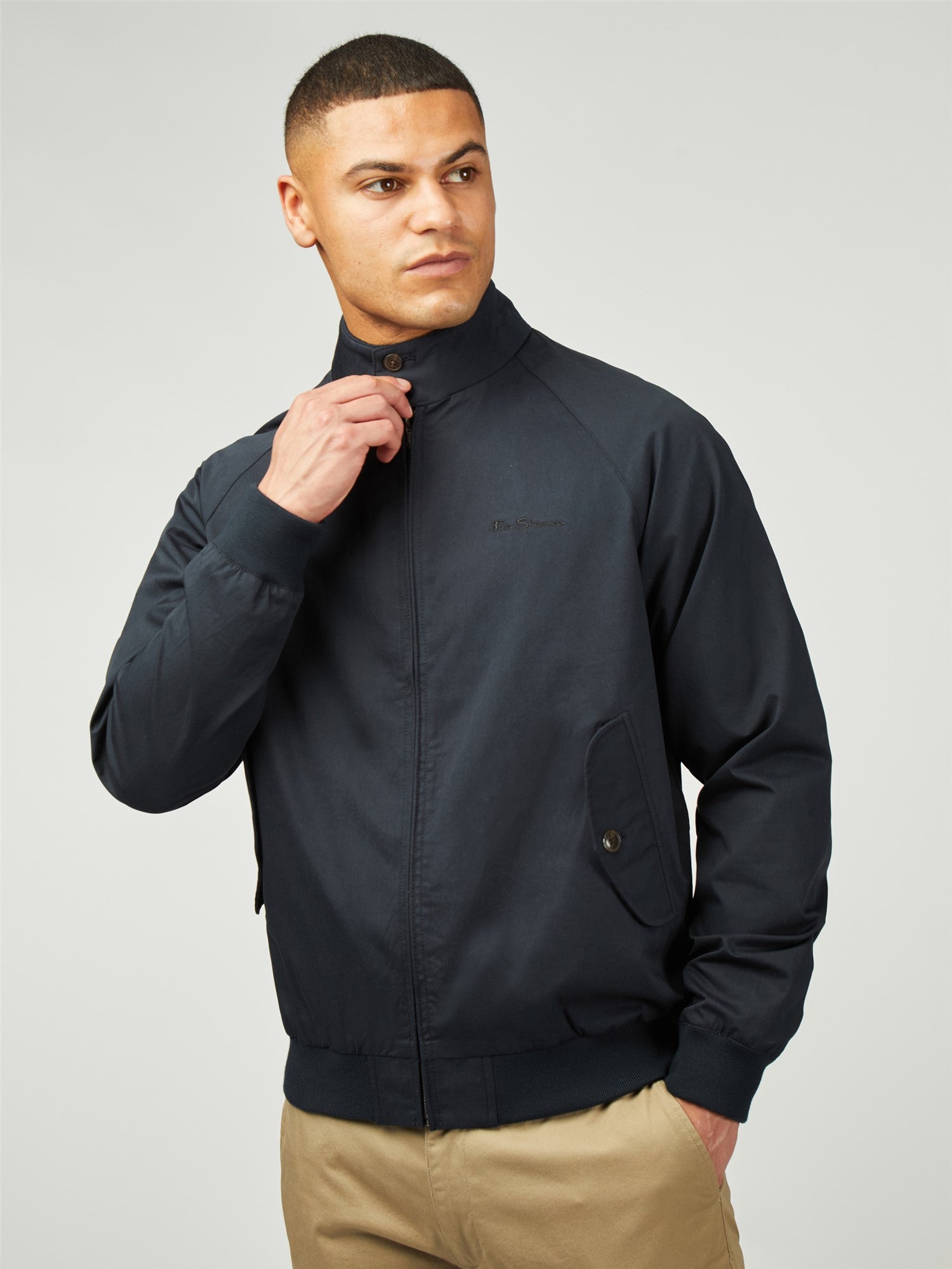 Ben Sherman Signature Harrington Jacket Navy