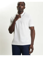 Load image into Gallery viewer, White Textured Polo Shirt
