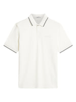 Load image into Gallery viewer, White Textured Polo Shirt
