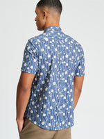 Load image into Gallery viewer, Indigo Floral Bamboo Print Shirt
