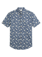 Load image into Gallery viewer, Indigo Floral Bamboo Print Shirt
