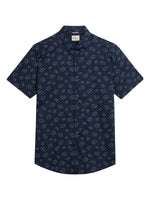 Load image into Gallery viewer, Navy Floral Geo Print Shirt
