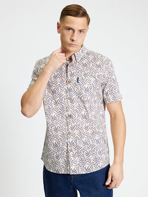 Botanical Leaf Print Shirt