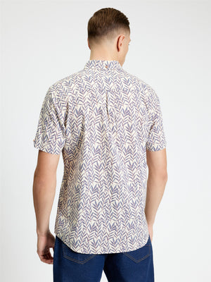 Botanical Leaf Print Shirt