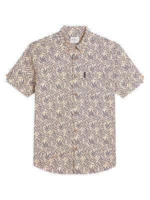Botanical Leaf Print Shirt