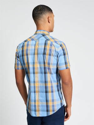 Blue Block Check Shirt