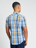Load image into Gallery viewer, Blue Block Check Shirt

