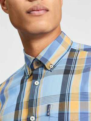 Blue Block Check Shirt